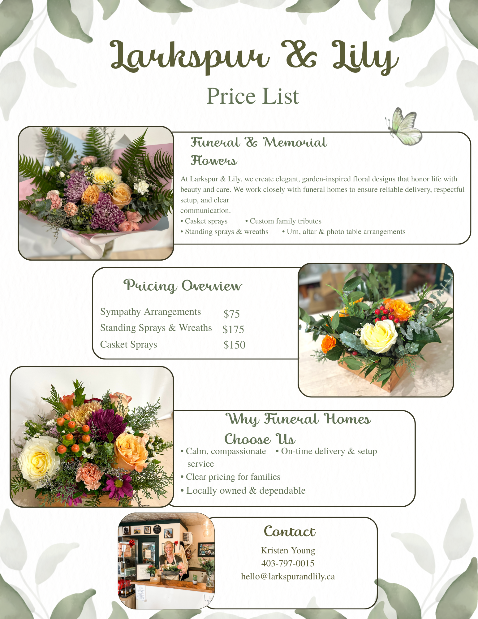 Funeral and Memorial Floral Services